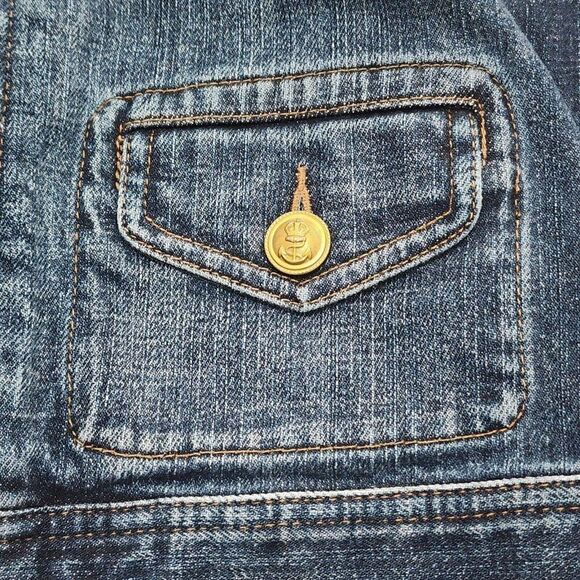 Ralph Lauren Co Women's - P/P - Jean Dark Wash Denim Jacket - Petite - Picture 12 of 12